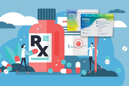 Graphic illustration of RX med and pills